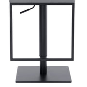 Michele Swivel Adjustable Height Gray Faux Leather and Black Metal Bar Stool - Furniture City (CA)l