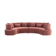 Majestic Blush Fabric Upholstered Sectional Sofa - Furniture City (CA)l