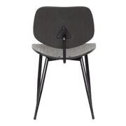 Miki Mid-Century Black Wood Dining Accent Chairs (Set of 2) - Furniture City (CA)l