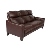 Milos 83" Zero Gravity Power Reclining Sofa in Chocolate Leather - Furniture City (CA)l