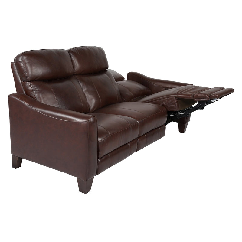Milos 83" Zero Gravity Power Reclining Sofa in Chocolate Leather - Furniture City (CA)l