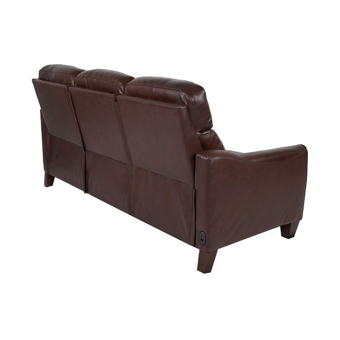 Milos 83" Zero Gravity Power Reclining Sofa in Chocolate Leather