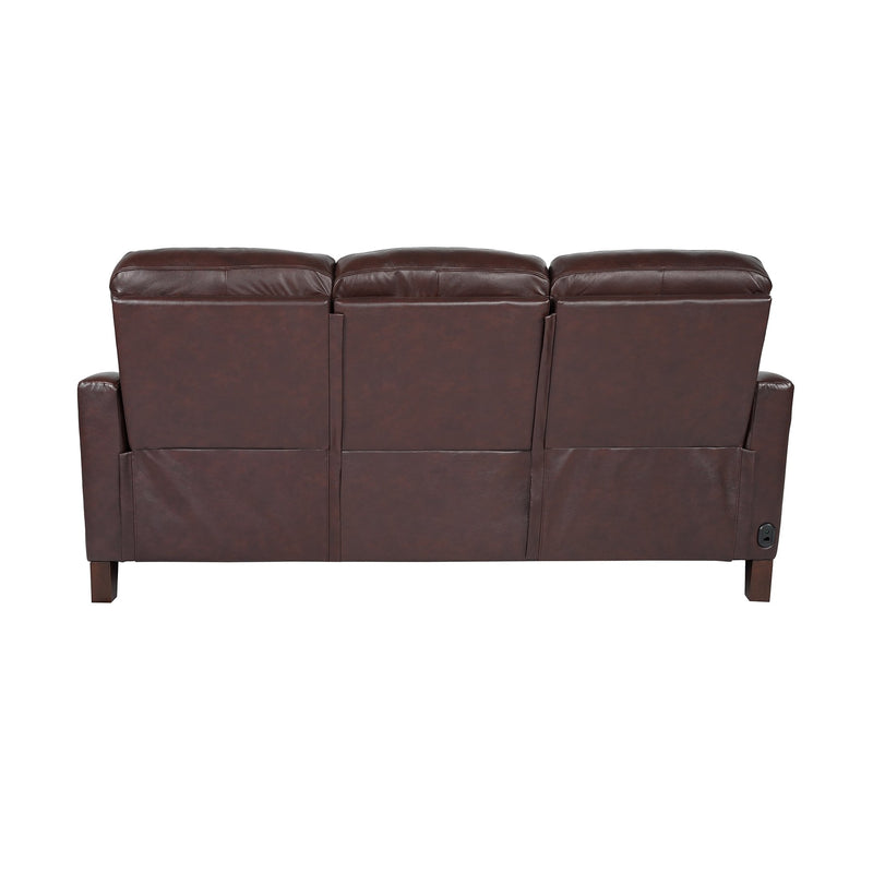 Milos 83" Zero Gravity Power Reclining Sofa in Chocolate Leather - Furniture City (CA)l