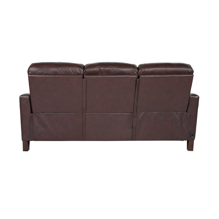 Milos 83" Zero Gravity Power Reclining Sofa in Chocolate Leather