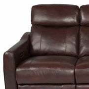 Milos 83" Zero Gravity Power Reclining Sofa in Chocolate Leather - Furniture City (CA)l