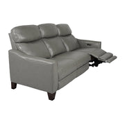 Milos 83" Zero Gravity Power Reclining Sofa in Light Gray Leather - Furniture City (CA)l