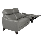 Milos 83" Zero Gravity Power Reclining Sofa in Light Gray Leather - Furniture City (CA)l