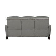 Milos 83" Zero Gravity Power Reclining Sofa in Light Gray Leather - Furniture City (CA)l