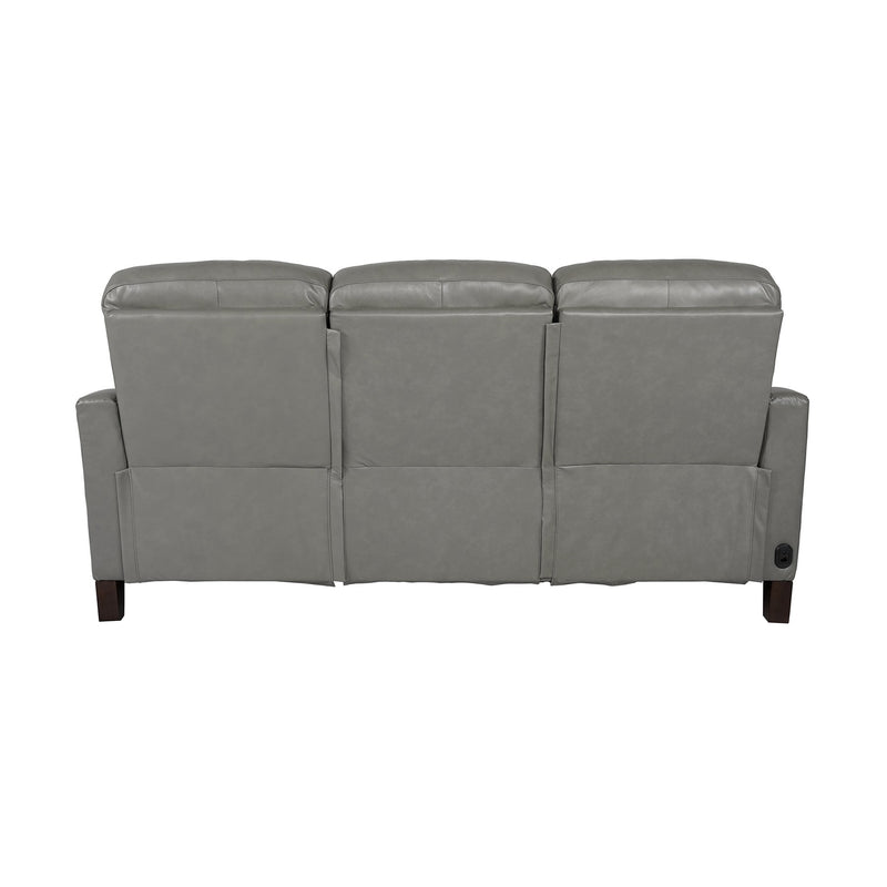 Milos 83" Zero Gravity Power Reclining Sofa in Light Gray Leather - Furniture City (CA)l