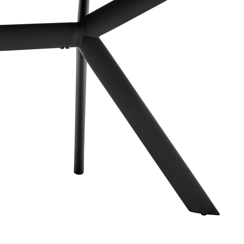 Margot Light Gray Rectangular Dining Table with Black Finish - Furniture City (CA)l