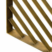 Monaco Black Wood Console Table with Antique Brass Accent - Furniture City (CA)l