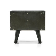 Mohave Mid-Century Tundra Gray Acacia Single Drawer Night Stand - Furniture City (CA)l