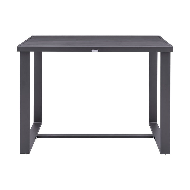 Menorca Outdoor Patio Bar Height Dining Table in Aluminum - Furniture City (CA)l