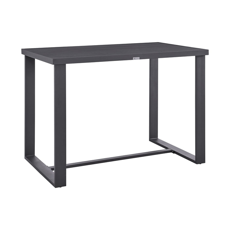 Menorca Outdoor Patio Bar Height Dining Table in Aluminum - Furniture City (CA)l