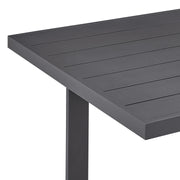 Menorca Outdoor Patio Dining Table in Aluminum - Furniture City (CA)l