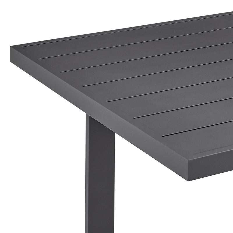 Menorca Outdoor Patio Dining Table in Aluminum - Furniture City (CA)l