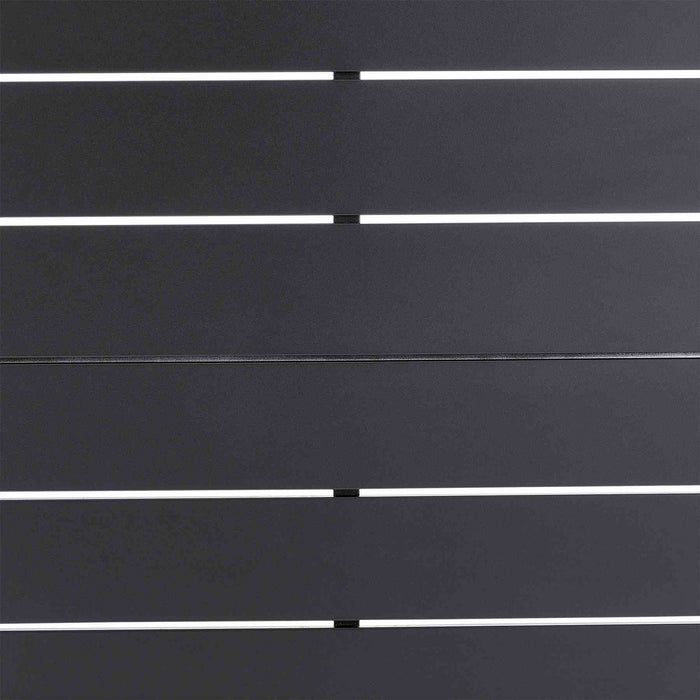 Menorca Outdoor Patio Round Coffee Table in Gray Aluminum