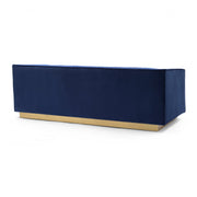 Miranda Navy Velvet and Gold Sofa - Furniture City (CA)l