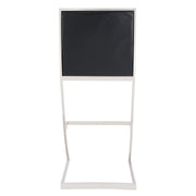 Marc 26" Vintage Black Faux Leather and Brushed Stainless Steel Bar Stool - Furniture City (CA)l