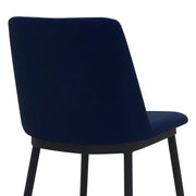 Messina 26" Blue Faux Leather and Metal Counter Height Bar Stool - Furniture City (CA)l
