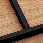 Messina Modern Walnut and Metal Dining Room Table - Furniture City (CA)l