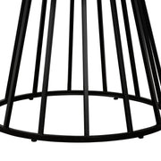 Motion Oak and Metal Round Dining Table - Furniture City (CA)l