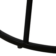 Motion Oak and Metal Round Dining Table - Furniture City (CA)l