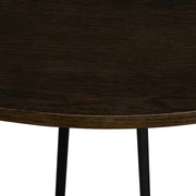 Motion Oak and Metal Round Dining Table - Furniture City (CA)l