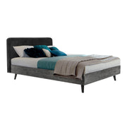 Mohave Mid Century Tundra Gray Acacia Queen Platform Bed - Furniture City (CA)l