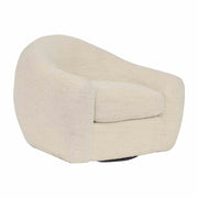 Molly Upholstered Swivel Accent Chair in Pearl - Furniture City (CA)l