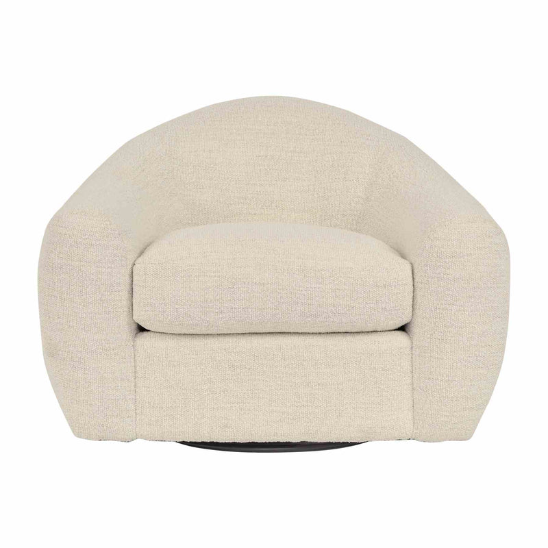 Molly Upholstered Swivel Accent Chair in Pearl - Furniture City (CA)l