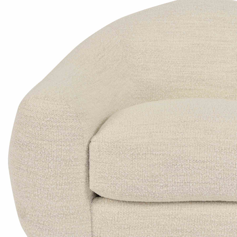 Molly Upholstered Swivel Accent Chair in Pearl - Furniture City (CA)l