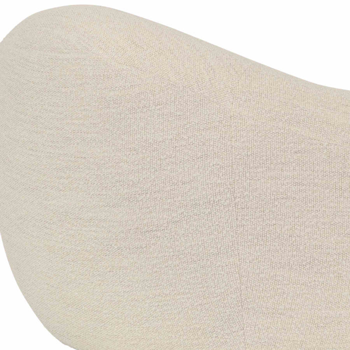 Molly Upholstered Swivel Accent Chair in Pearl