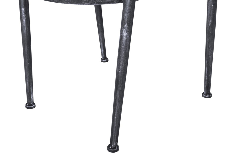 Macey Modern Dining Chair in Industrial Gray and Brown Fabric with Pine Wood - Set of 2 - Furniture City (CA)l