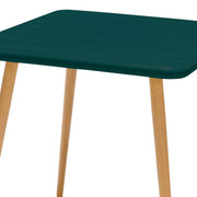 Nassau Square Outdoor Green Eucalyptus Dining Table - Furniture City (CA)l