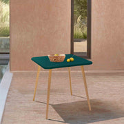 Nassau Square Outdoor Green Eucalyptus Dining Table - Furniture City (CA)l