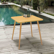 Nassau Square Outdoor Honey Eucalyptus Dining Table - Furniture City (CA)l