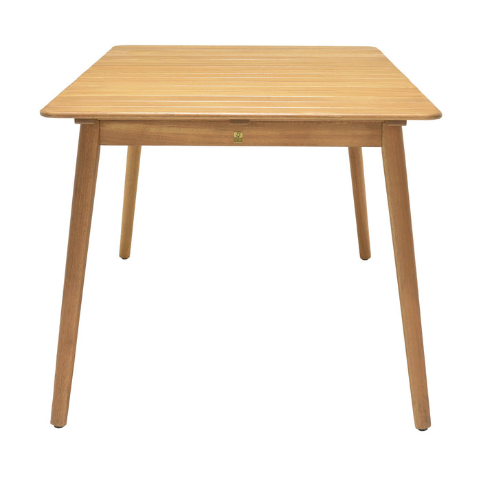 Nassau Outdoor Rectangle Dining Table in Natural Wood Finish