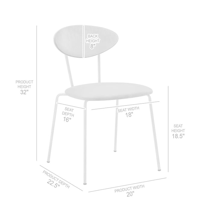 Neo Modern Pink Velvet and Gold Metal Leg Dining Room Chairs - Set of 2