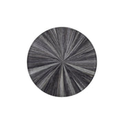 Nina Mid-Century 18.5 in. Round Gray Coffee Table with Tempered Glass Top - Furniture City (CA)l