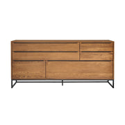 Nevada Rustic Oak Wood Sideboard In Balsamico - Furniture City (CA)l