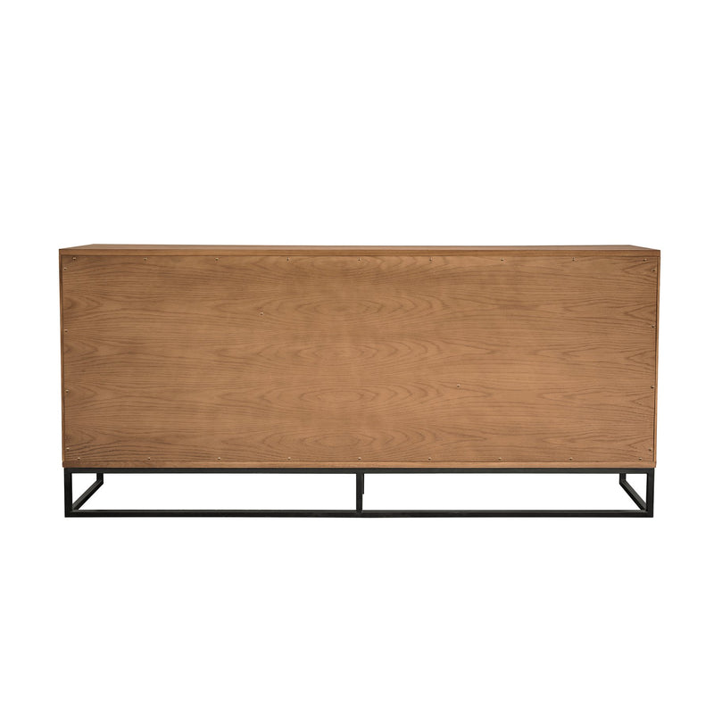 Nevada Rustic Oak Wood Sideboard In Balsamico - Furniture City (CA)l