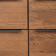 Nevada Rustic Oak Wood Sideboard In Balsamico - Furniture City (CA)l