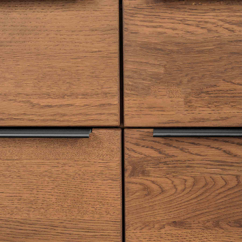 Nevada Rustic Oak Wood Sideboard In Balsamico - Furniture City (CA)l