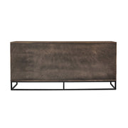 Nevada Rustic Oak Wood Sideboard In Dark Brown - Furniture City (CA)l