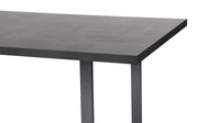 Newark Contemporary Dining Table in Gray Powder Coated Finish and Rusted Black - Furniture City (CA)l