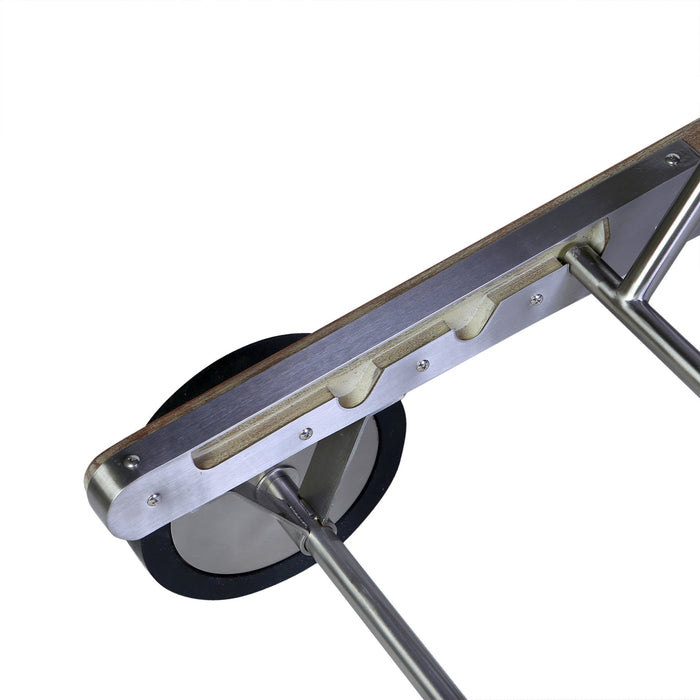 Odette Outdoor Patio Adjustable Chaise Lounge Chair in Eucalyptus Wood and Charcoal Rope