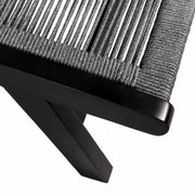Odette Outdoor Patio Adjustable Chaise Lounge Chair in Eucalyptus Wood and Gray Rope - Furniture City (CA)l