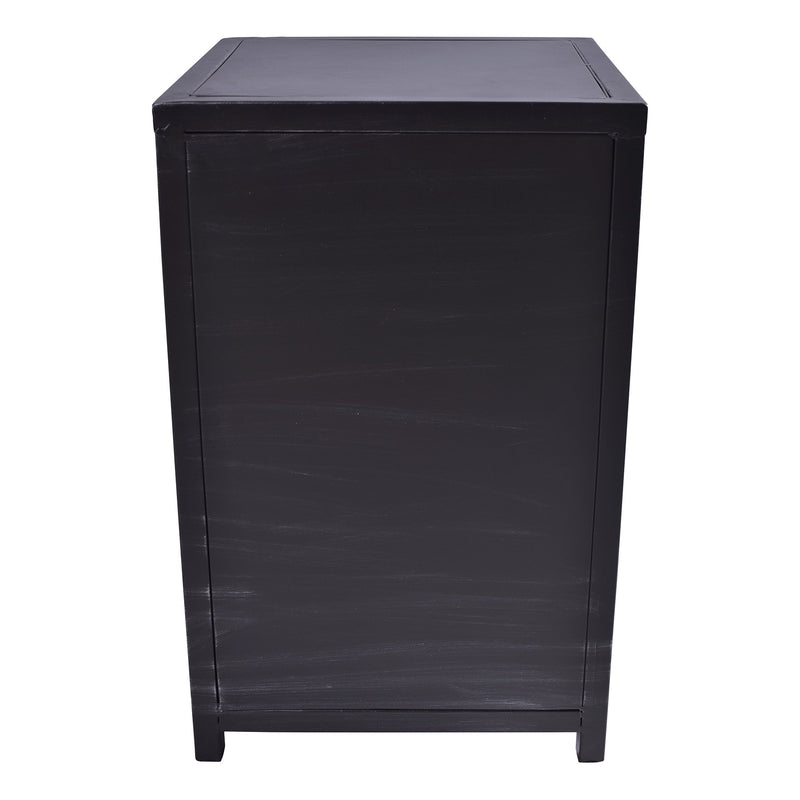 Oskar Industrial 3-Drawer End Table in Industrial Gray and Pine Wood - Furniture City (CA)l