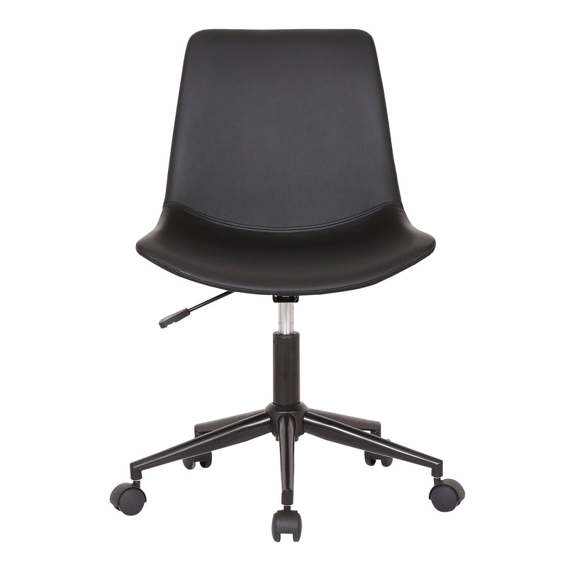 Optima Adjustable Black Faux Leather Task Chair - Furniture City (CA)l